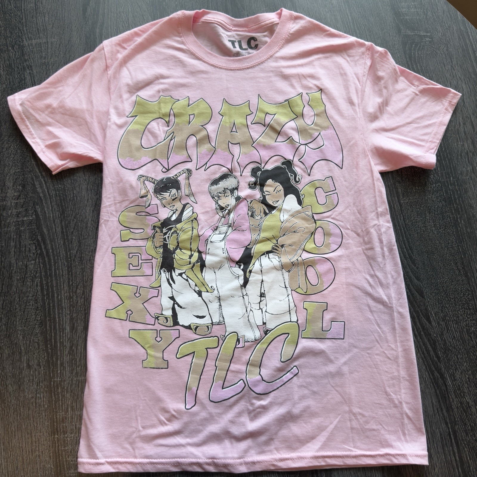 Nwot Tlc Pink Women's T-Shirt Short Sleeve 100% Cotton (Measurements Included)